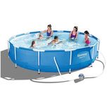 Piscina Rotunda Copii Cadru Metalic 366x76cm + Pompa LivratGRATUIT SJ