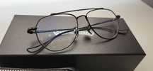 Rame ochelari/prescriptie Chrome Hearts premium rama neagra toc piele
