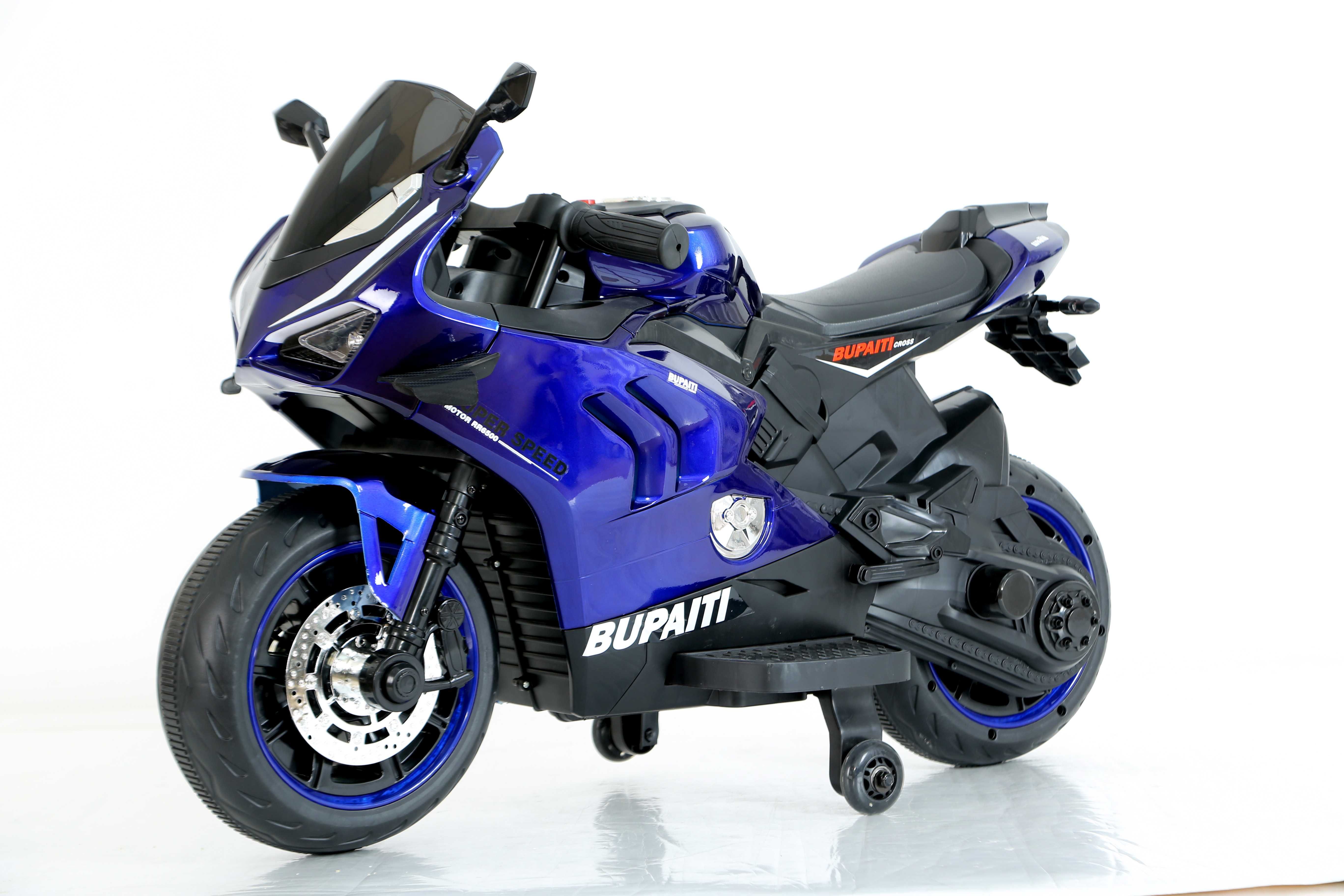 Motocicleta electrica pt. copii, Kinderauto BDQ888 2x 35W 12V Blue