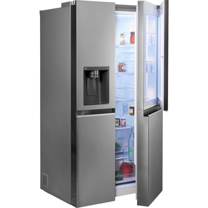 Side by Side LG GSJV51PZTE Clasa E NoFrost, 635 L