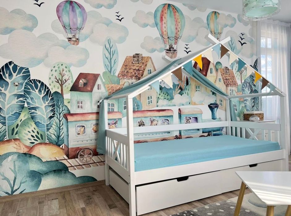 Детско единично легло тип къщичка