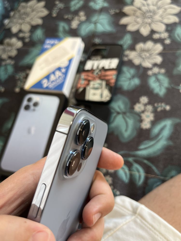 iPhone 13 pro max, sierra blue, КАТО НОВ