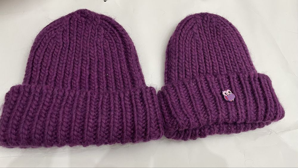 Шапки мама дочка