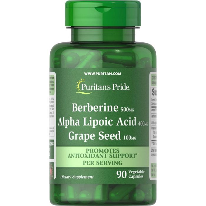 Берберин, Альфа- Липоевая кислота 90tab  Puritan's Pride
