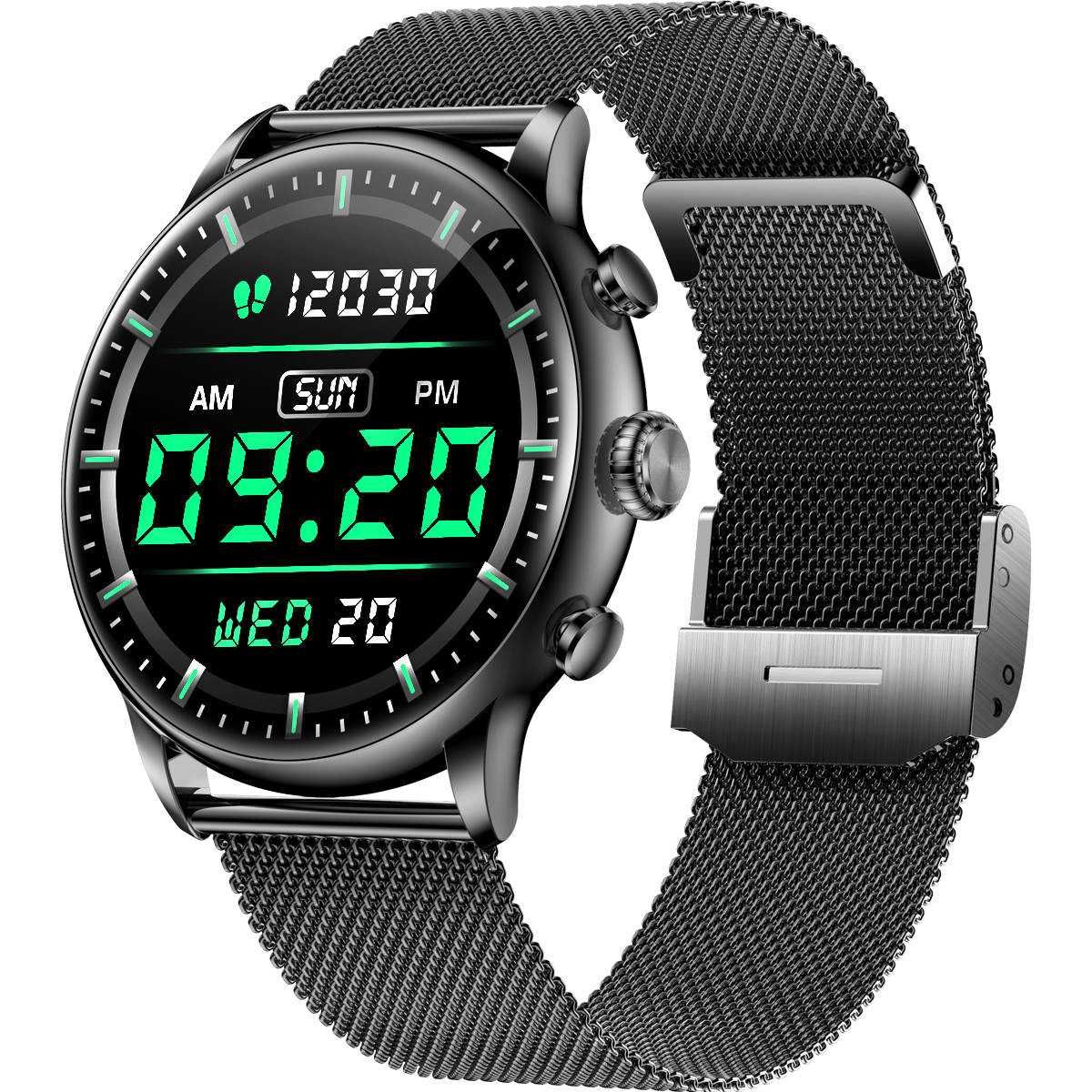 Ceas Smartwatch Barbati 1.43'', AMOLED, Apeluri BT, Monitorizare Pasi
