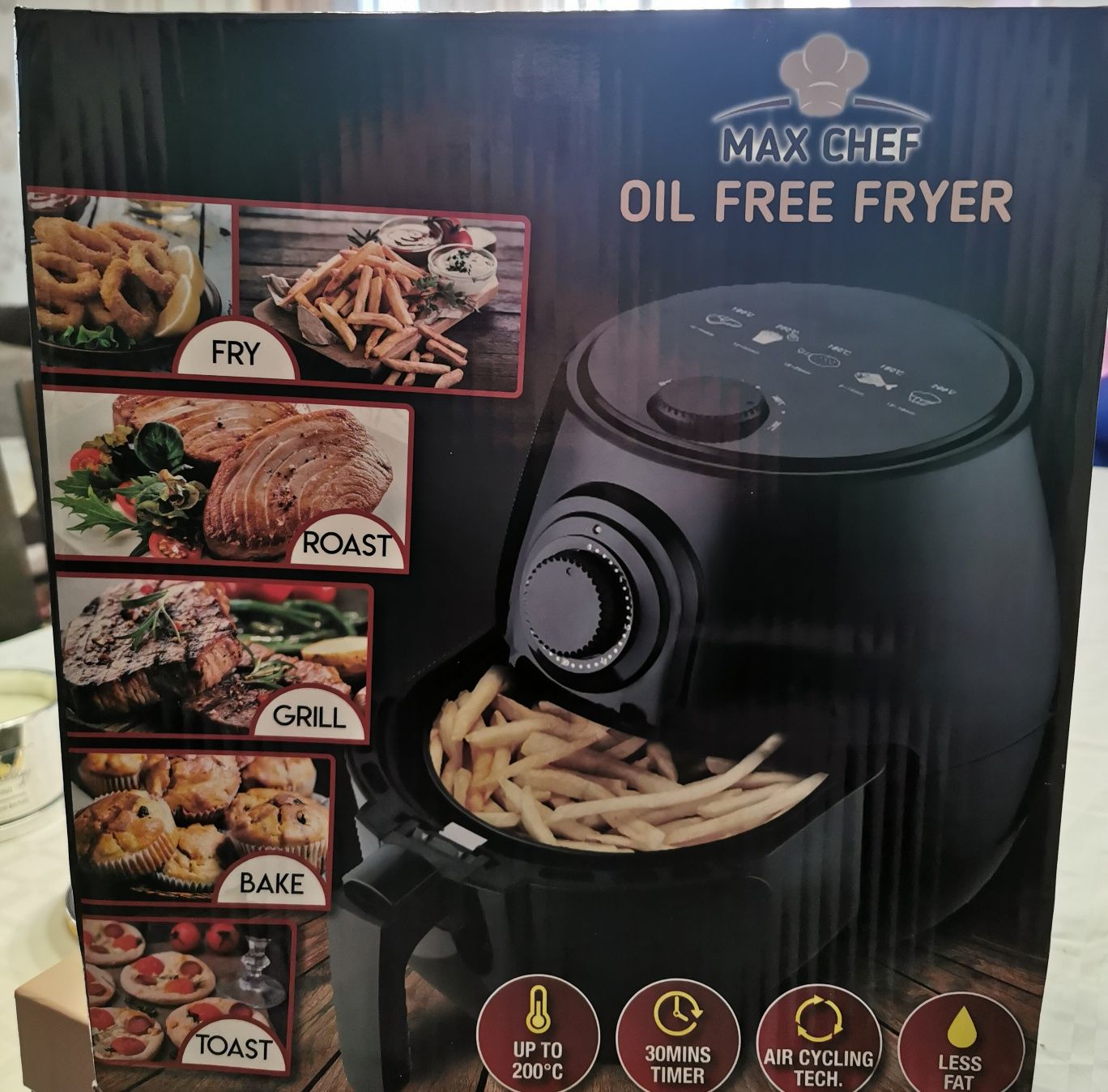 Oil free fryer max chef