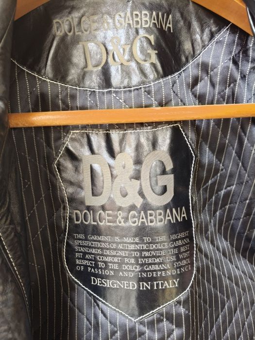 Geacă din piele Dolce&Gabbana Ediție Limitată