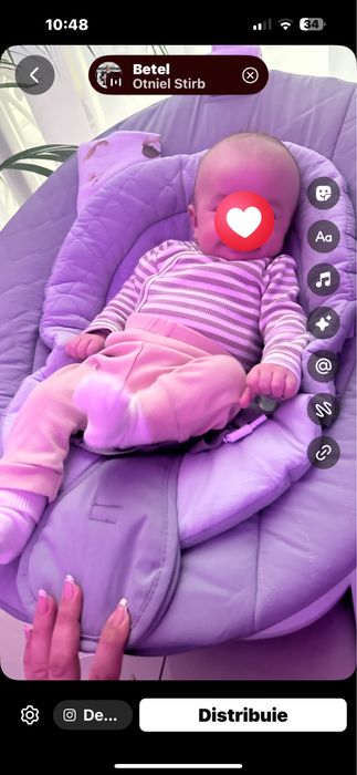 Balansoar electric cu landou