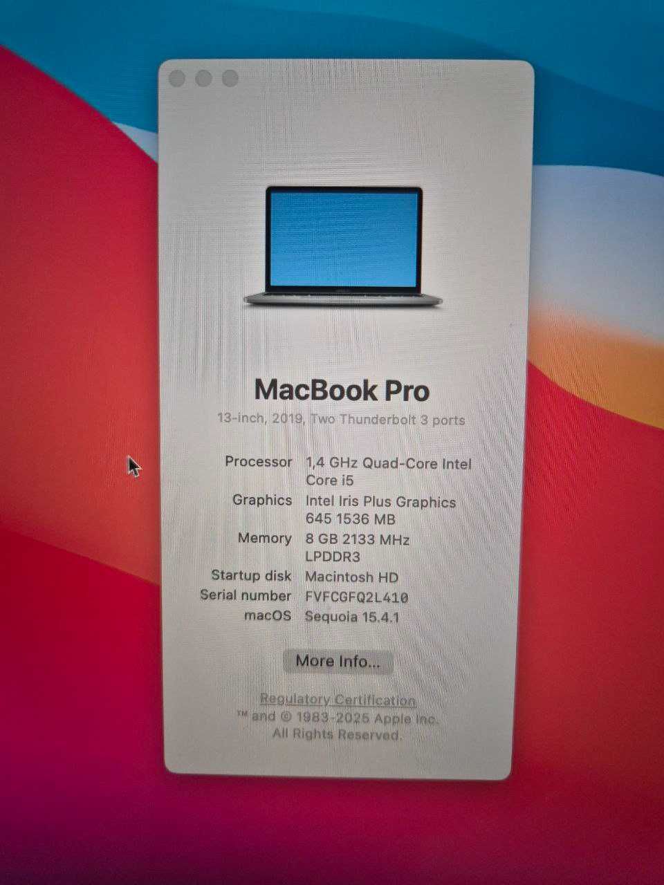 MacBook Pro 13-inch (2019)