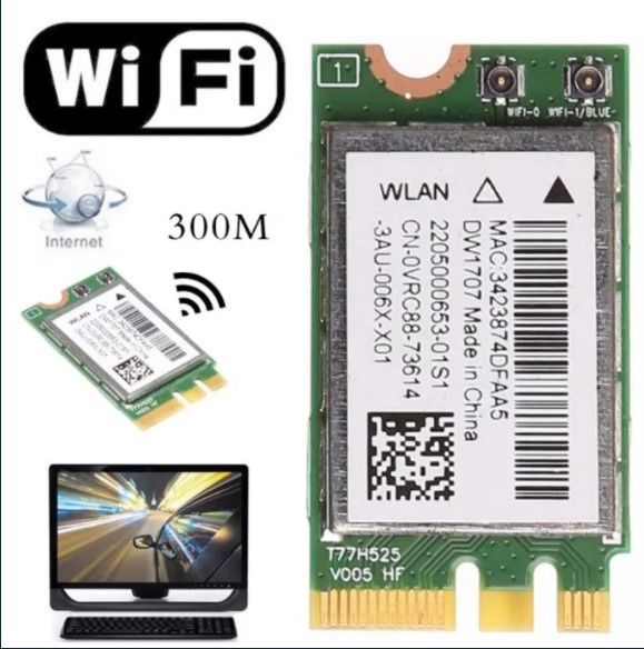 Placa de retea wireless Bluetooth V4.0 NGFF pentru Dell