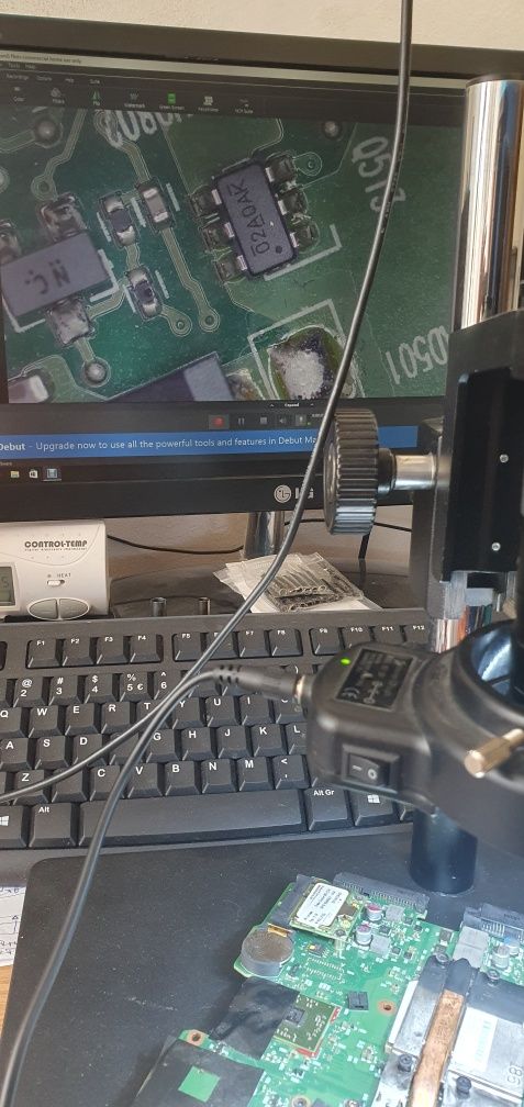 Microscop digital  HDMI sau USB cu doua lentile .