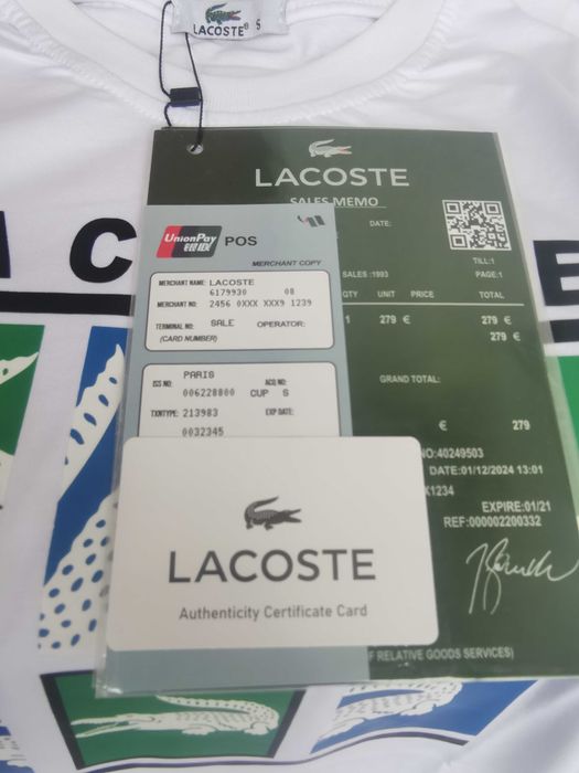 Мъжка тениска с къс ръкав Lacoste
