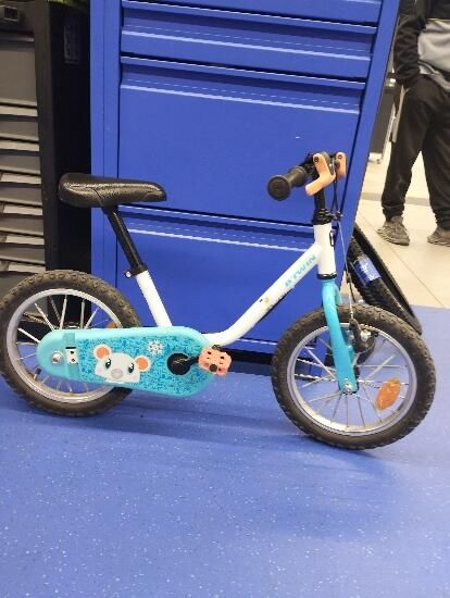 Bicicleta 14" 100 Arctic - produs resigilat - (SecondHand) Decathlon