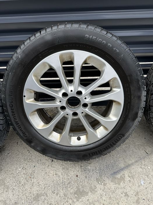 Jante mercedes +anvelope iarna 215/60 R17