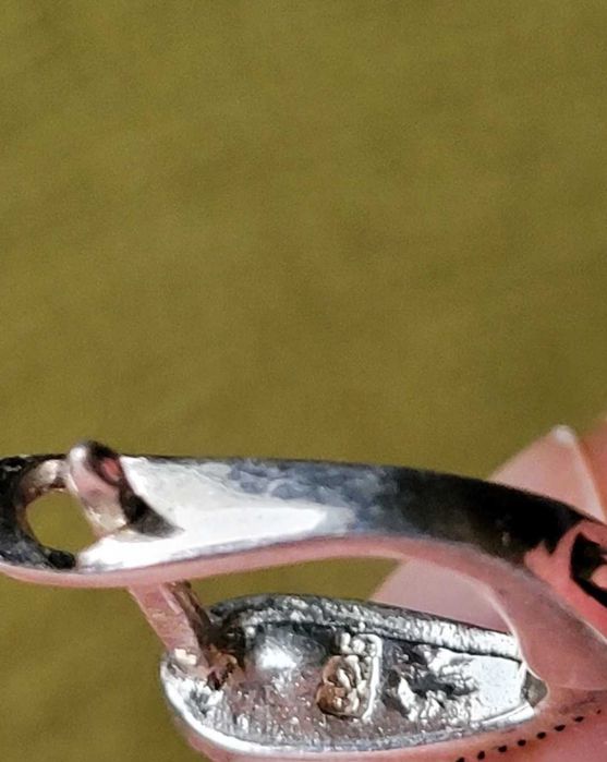 Set argint, cercei/inel si lant cu pandantiv, Onix si marcasite