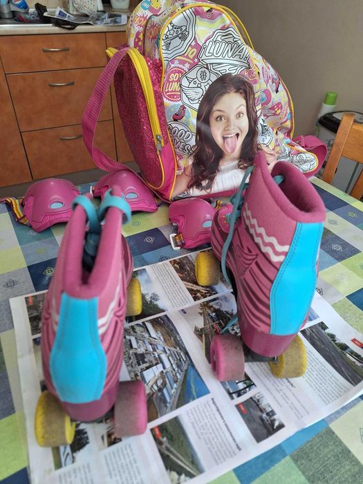 Кънки Soy Luna със сак и аксесоари