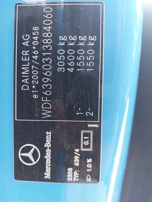 Dezmembram Mercedes Vito,an 2012, 2.2 CDI, Euro 5, cutie manuala