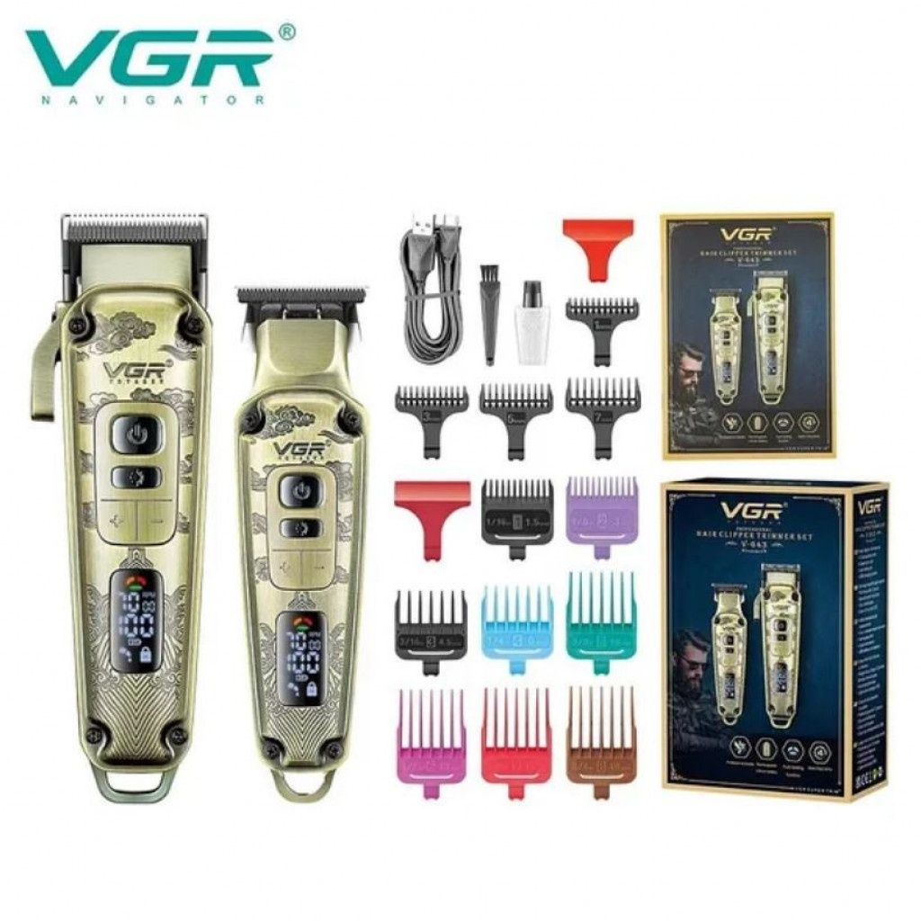 Професионален комплект за подстригване VGR V-643 – Всичко, от което се