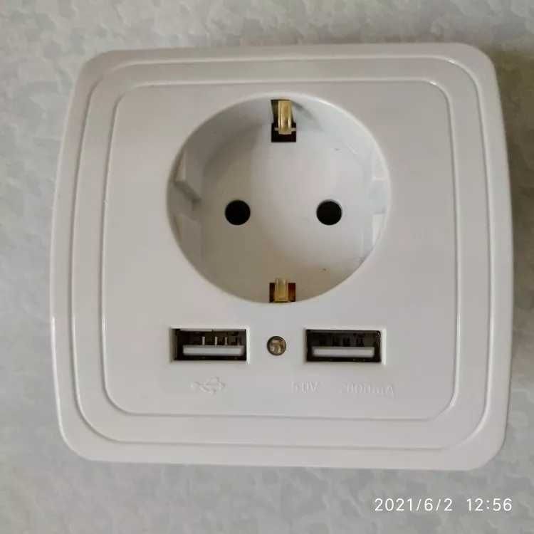 Контакт с 2 USB Ports 2A