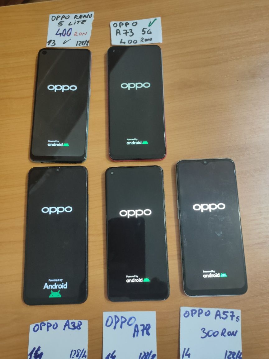 Oppo Reno5,A38,A57s,A73,A78