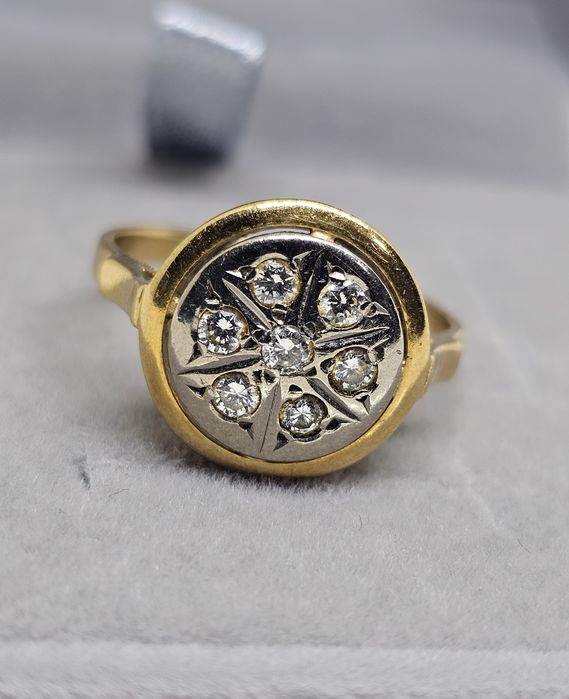 Тарелочка бриллианты 750СССР