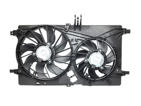 GMV radiator electroventilator Renault Master, 2010-, Nissan NV400, 2010-, 2.3 dci, Opel Movano, 2010-, motor 2.3 CDTI, diesel, 385/300 mm; (2 +2) pini, fara pre-rezistor,