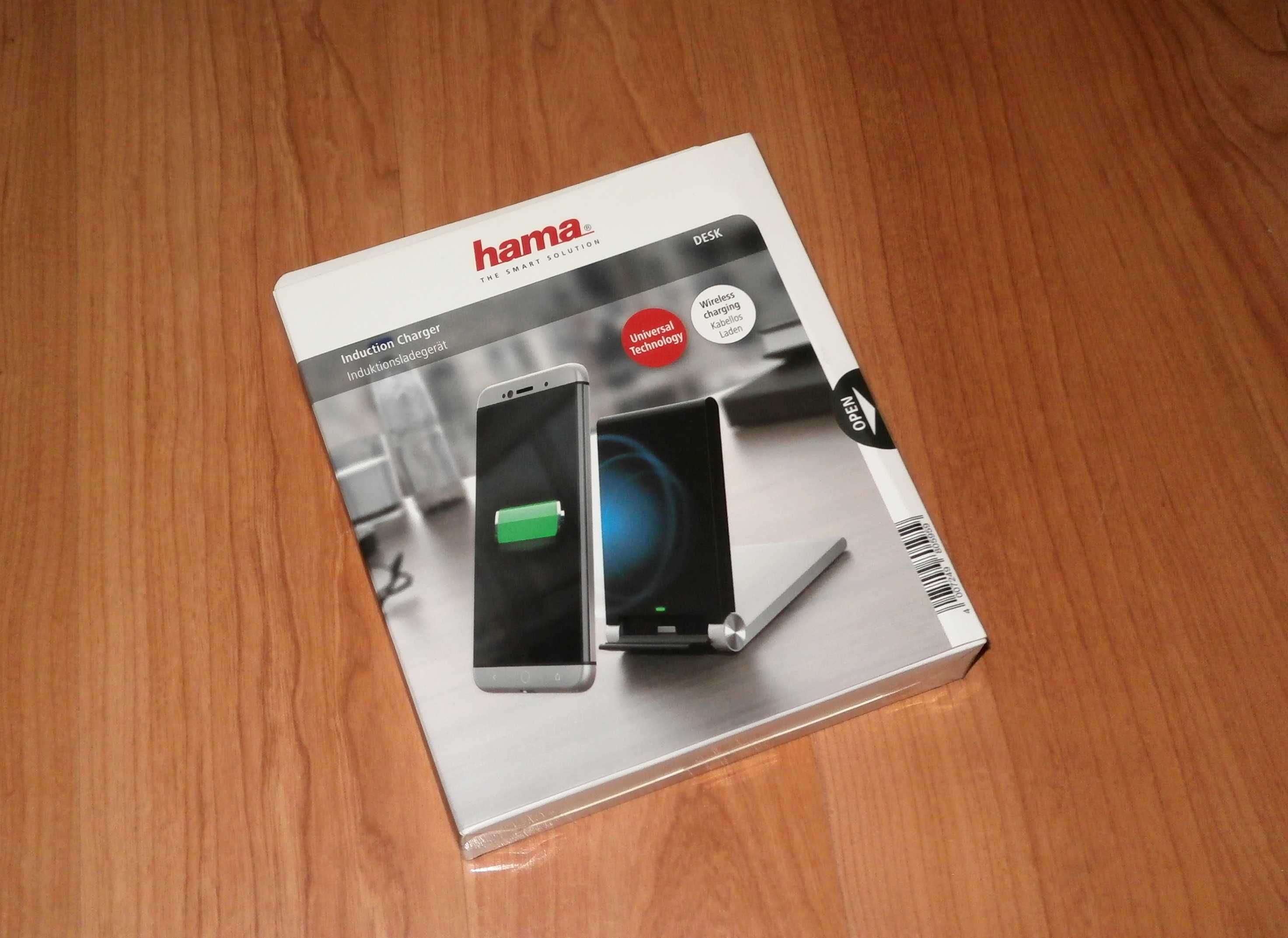 Incarcator wireless Qi HAMA Desk Inductive Charger, in cutie