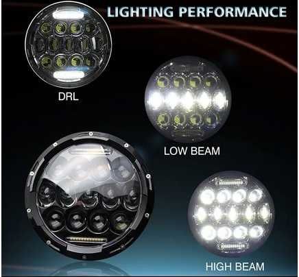 Лед 5D Led Халоген за Джип ,Мотор - Водоустойчив IP67 / DRL 10-30V /