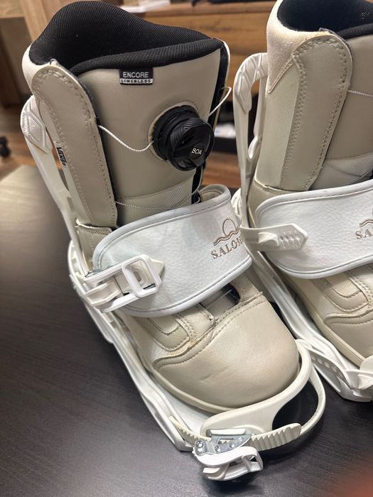 Сноуборд ботуши Vans + Bindings Salomon