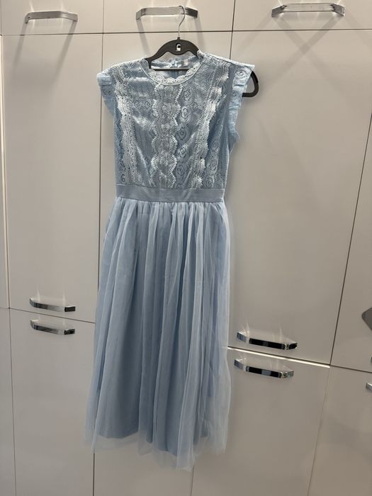 Светло синя рокла С-размер