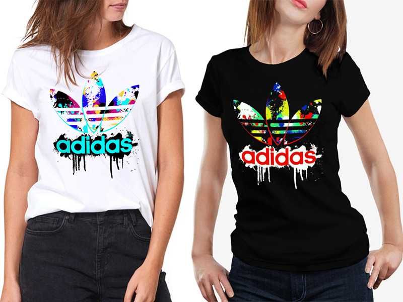 Дамска тениска ADIDAS принт нови модели,всички размери