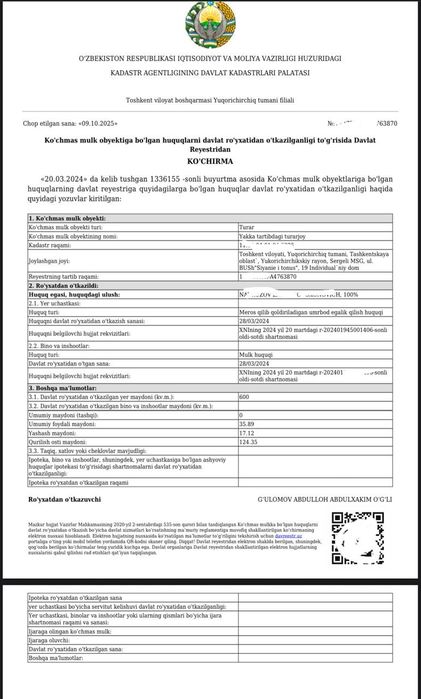 Чорвок трассада 6 сотих Якин келажак учун инвеститция