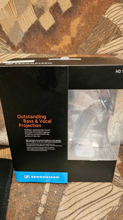 Casti audio cu banda Sennheiser HD 558, Negru