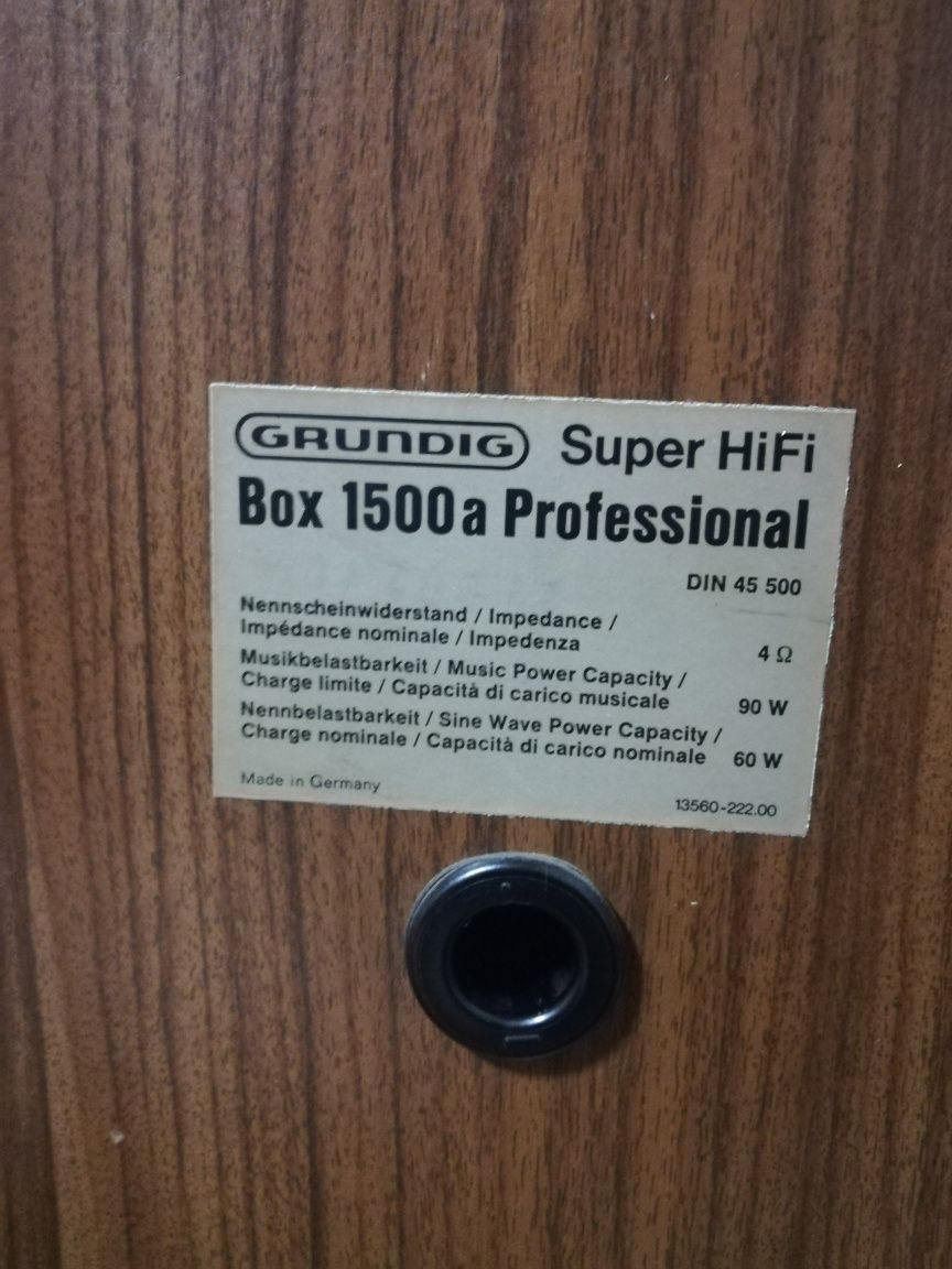 Boxe Grundig Box 1500a Professional
