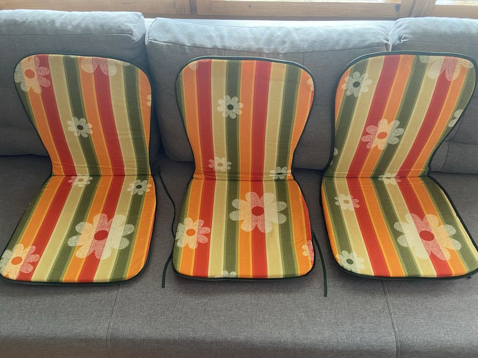 Комплект 4 бр. нови градиски възглавници за стол с облегалка