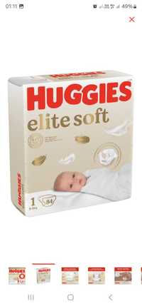 Huggies elite soft 1 84шт