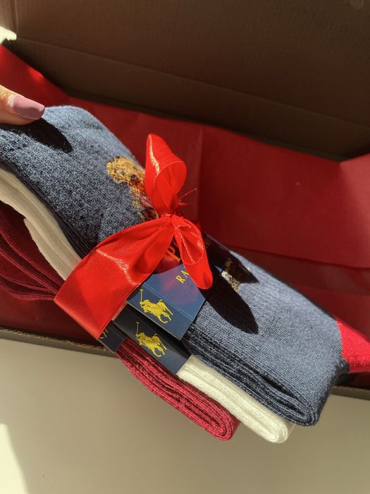 Подаръчен комплект чорапи с мечета Polo RL