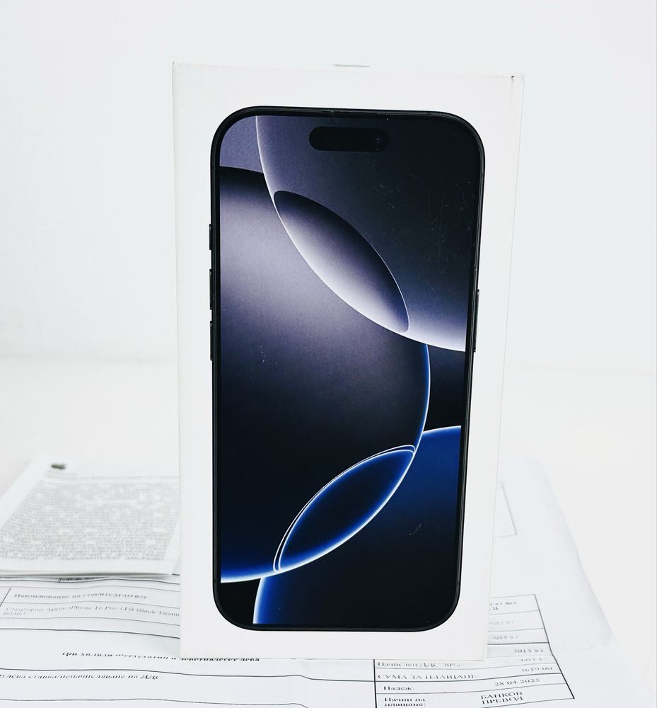 НОВ! Apple iPhone 16 Pro 1TB Black 2г. Гаранция!