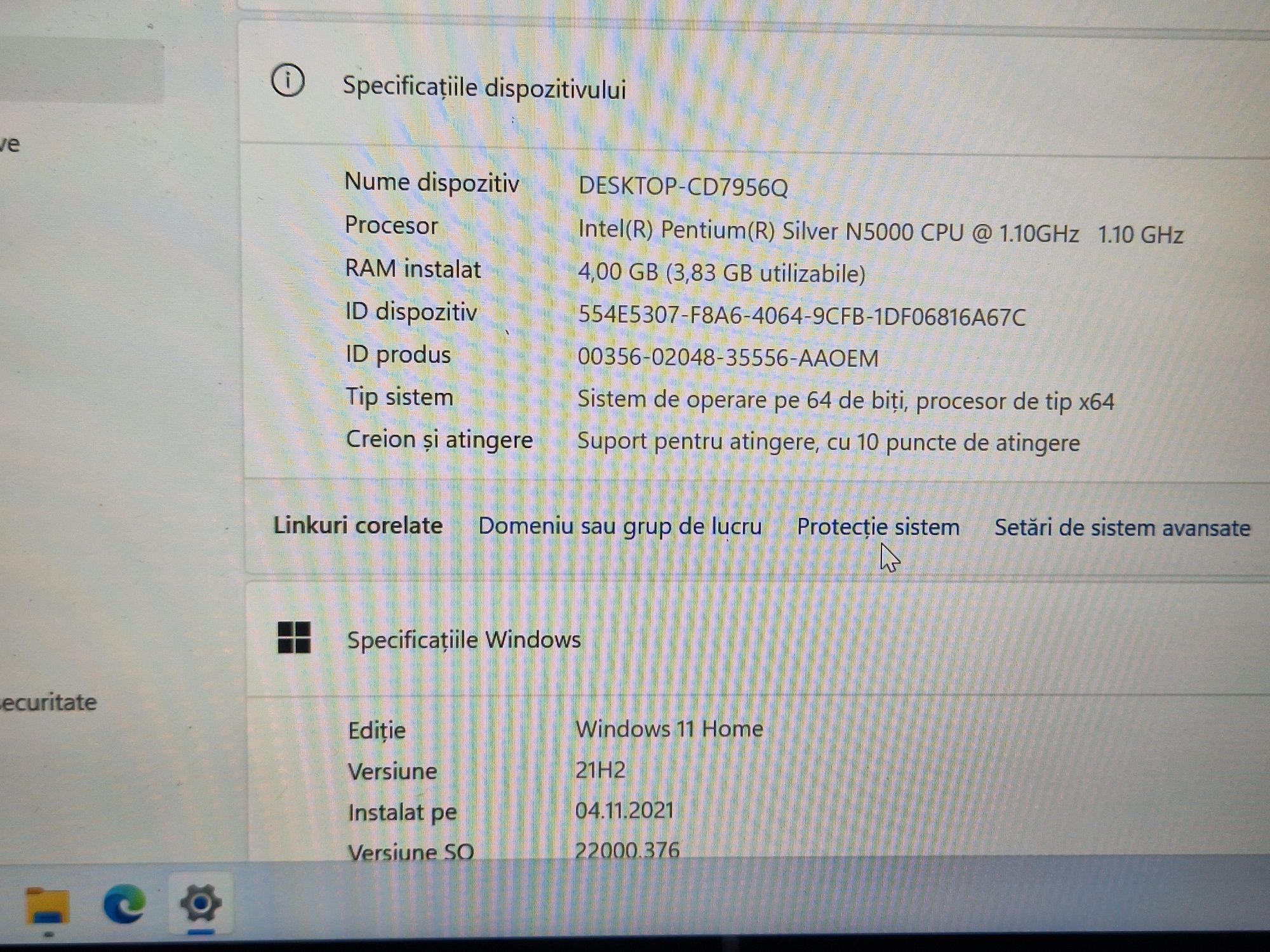 Laptop Medion 2 în 1 ,se face tableta  360 grade - touchscreen