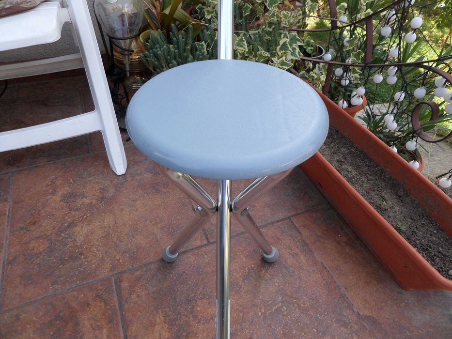 Scaun pliabil cu baston nou suporta 100kg,baston de spijin,drumetii