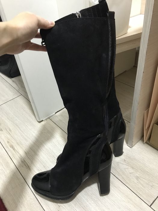 Осенние сапоги из полностью натуральных материалов