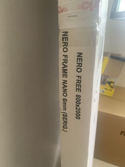 Paravan fix cabină de duș Karag NERO FREE (80x200)