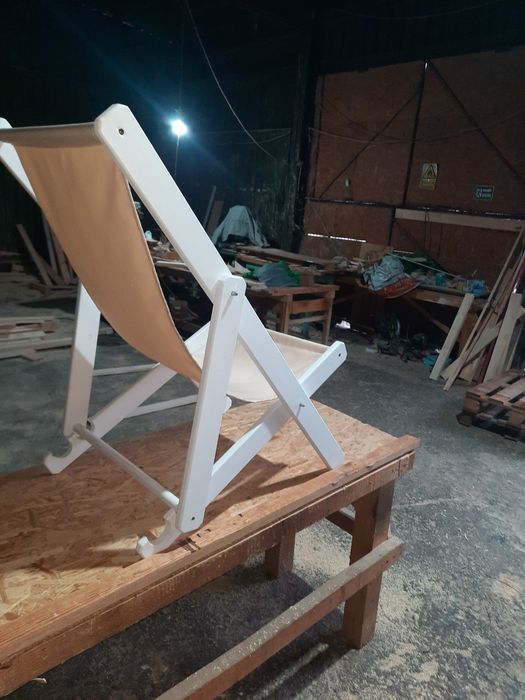 Șezlong  lemn masiv  pliabil