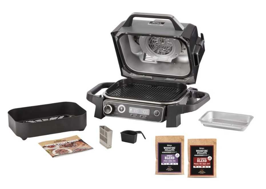 Gratar si afumator electric Ninja Woodfire, 2400w - cu Garantie