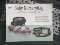 Нова бебешка чанта за аксесоари,повиване и количка.