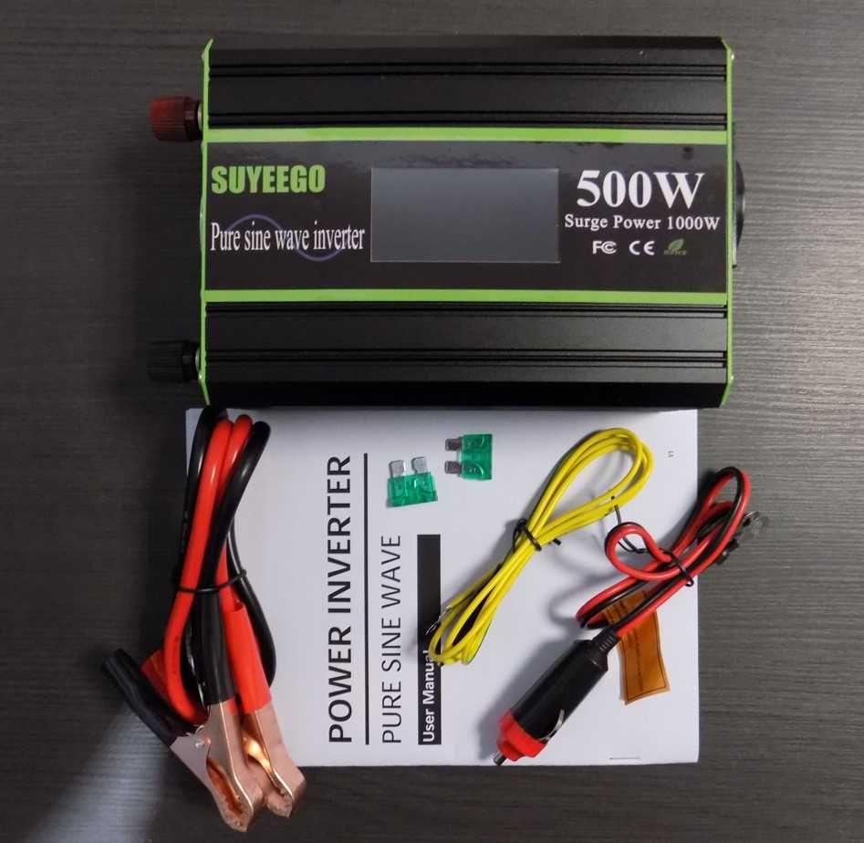 Инвертори SUYEEGO 500/1000W пълна синусоида
