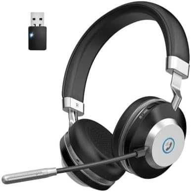 Нови Професионални безжични слушалки с микрофон за работа и Zoom