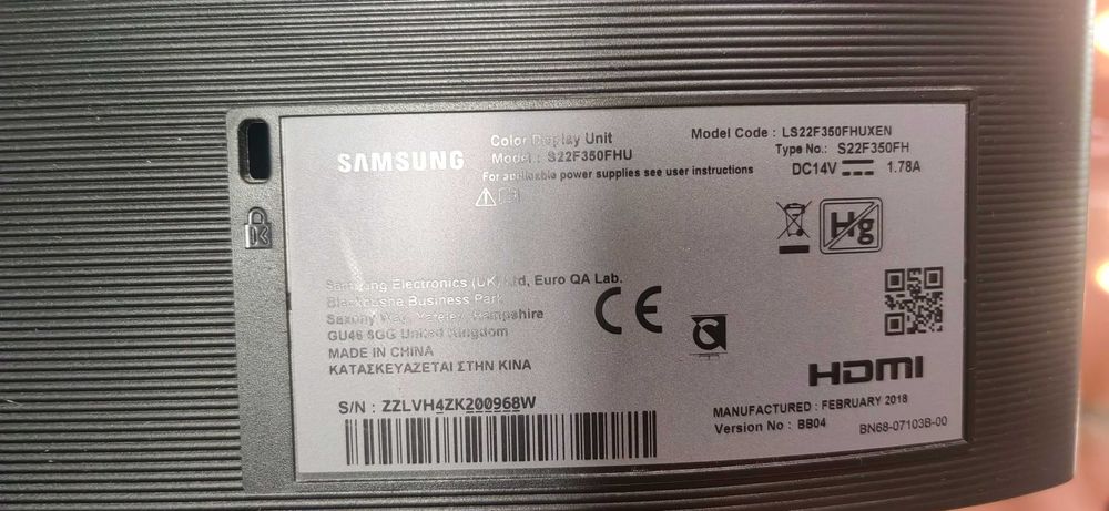 Монитор самсунг 22