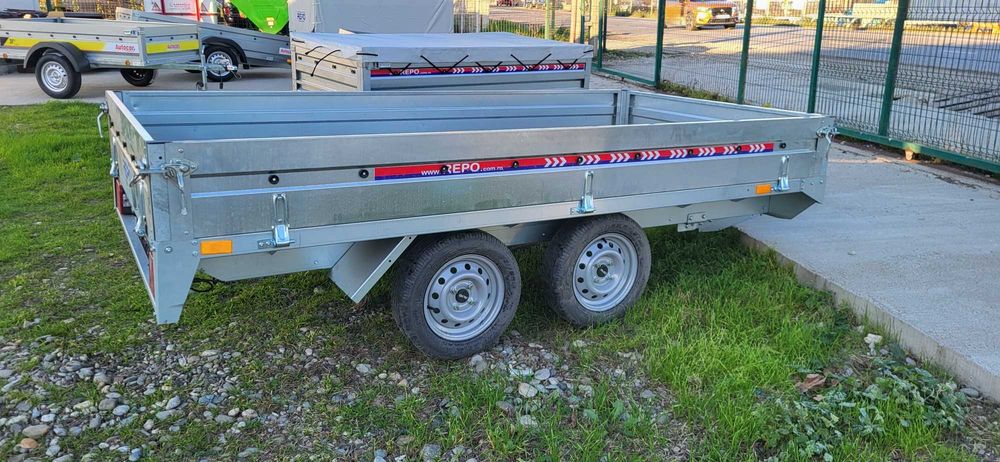 Remorca 750 KG 2 AXE - CARGO - 3100 X 1600 X 300 mm PLATA IN RATE !!!
