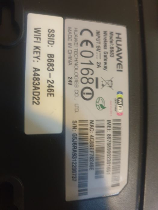 Router wifi Huawei B683. Decodat